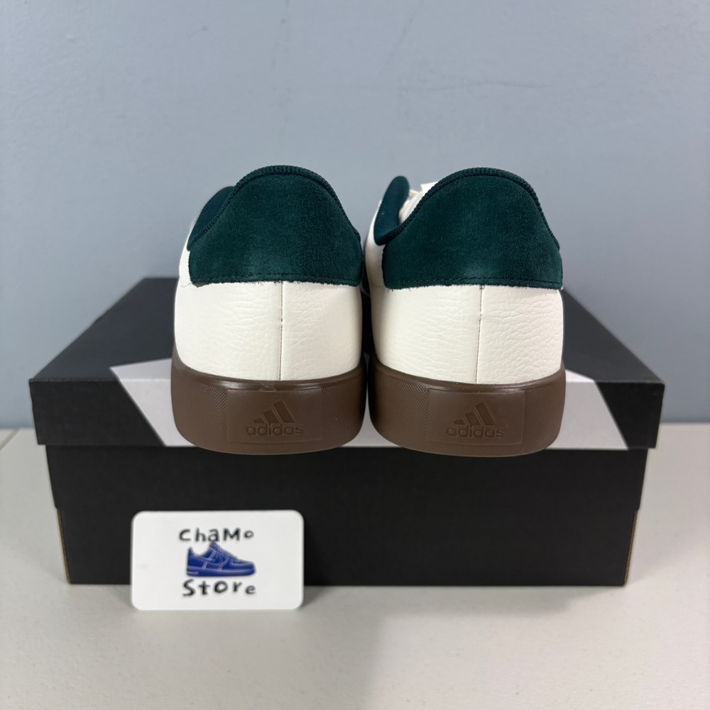 Adidas VL Court 3.0 Sneaker Casual Shoes White Green Teal JR8635 Men's Sz - Picture 4 of 16